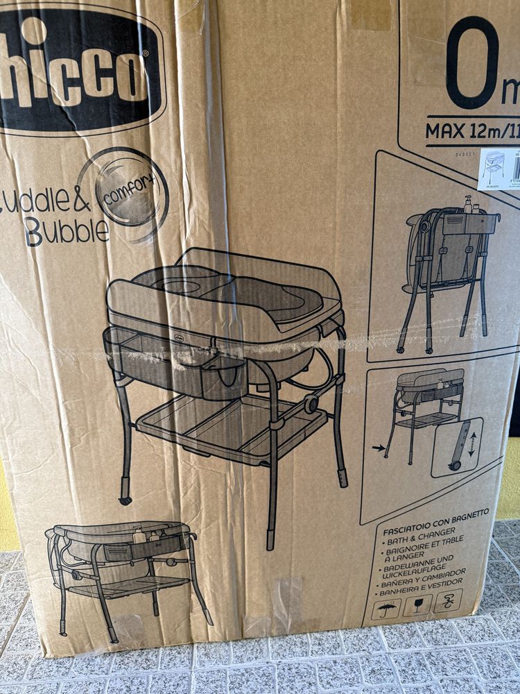 Chicco Cuddle & bubble comfort muda fraldas com banheira c/ NOVO