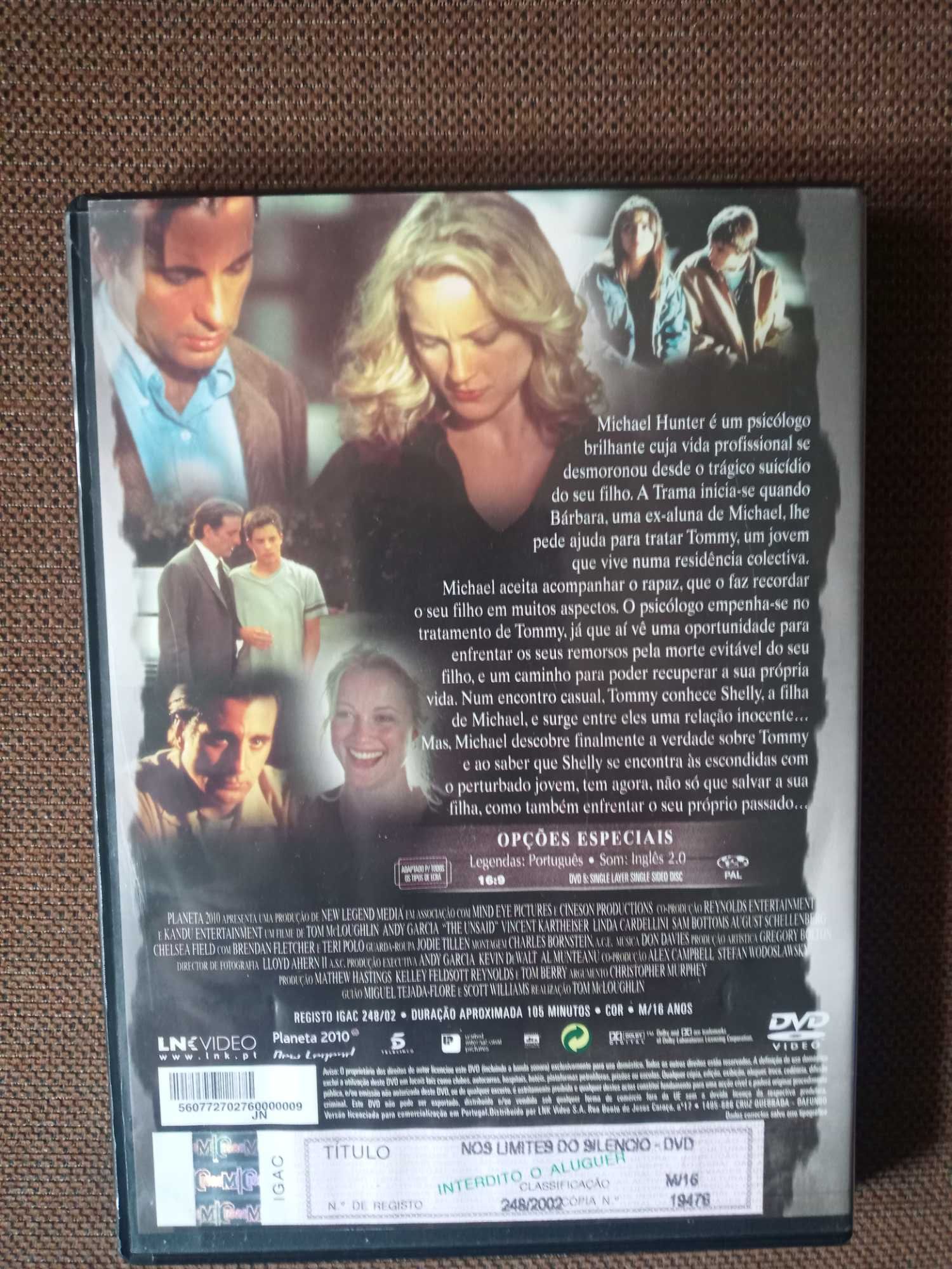 filme dvd original - nos limites do silencio