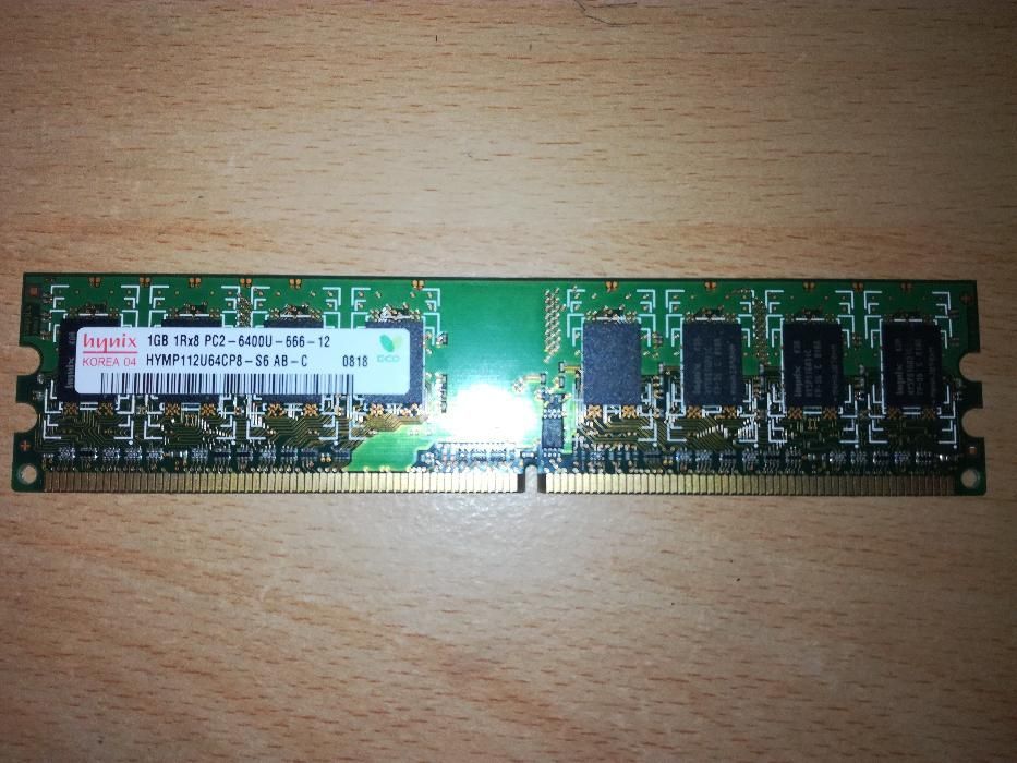 Memória Ram Hynix de 1GB DDR2 666Mhz PC2-6400U