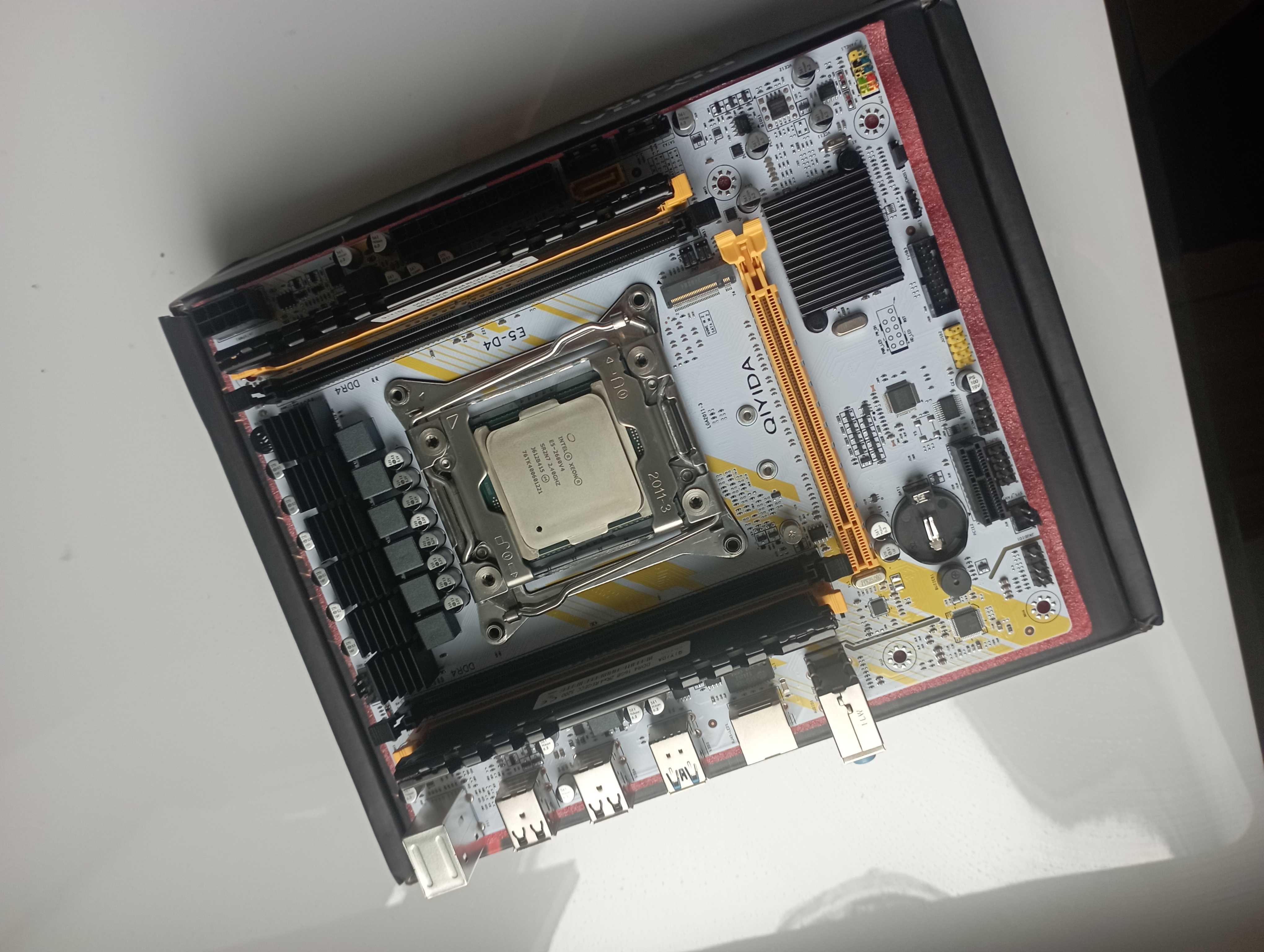 Потужний ігровий комплект Qiyida E5-H5 + Xeon 2680v4 + ddr4 16/32gb