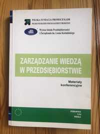 WYPRZEDAŻ Zarządzanie wiedzą w przeds | Materiały konferencyjne