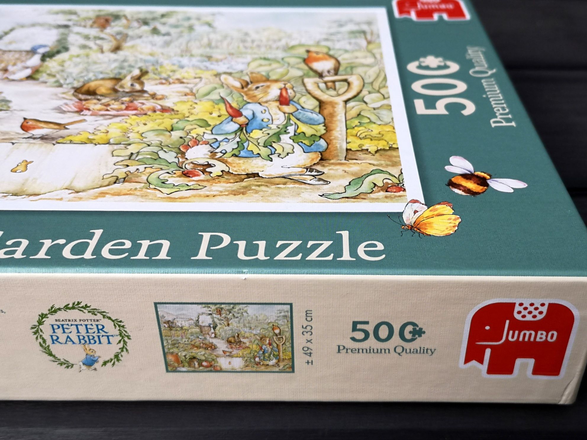 Puzzle 500 Jumbo Peter Rabbit Beatrix Potter Garden nie 1000