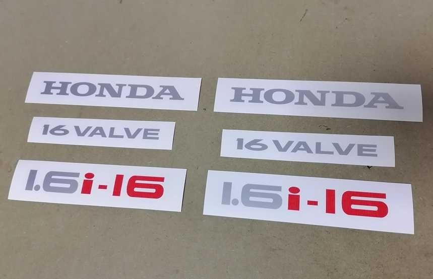 Autocolantes para Honda Civic Crx Vtec 1.6i-VT, 1.6i-16