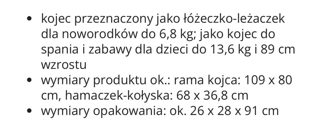 Łóżeczko / kojec Travel