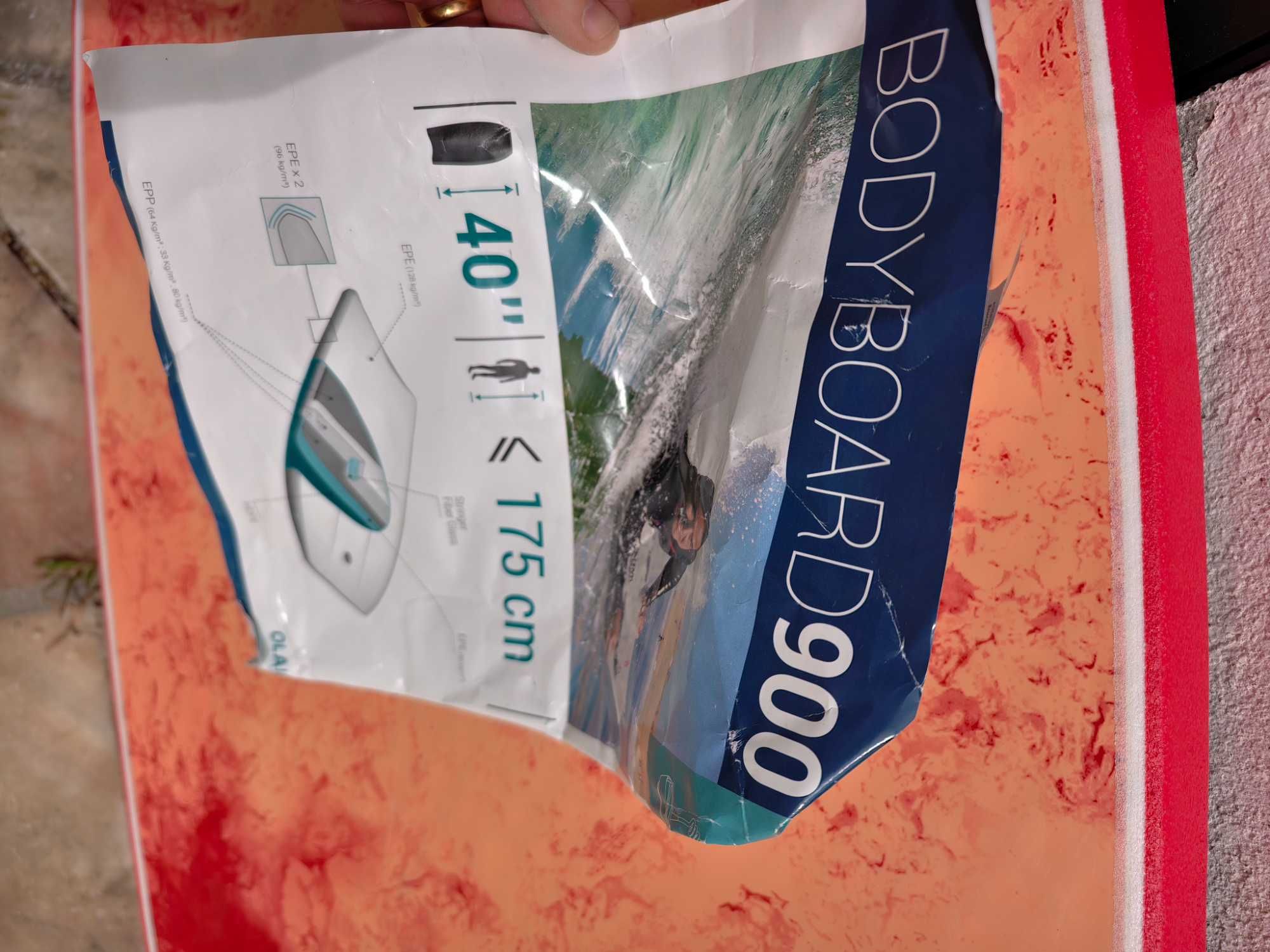 Prancha de Bodyboard 900 nível experiente