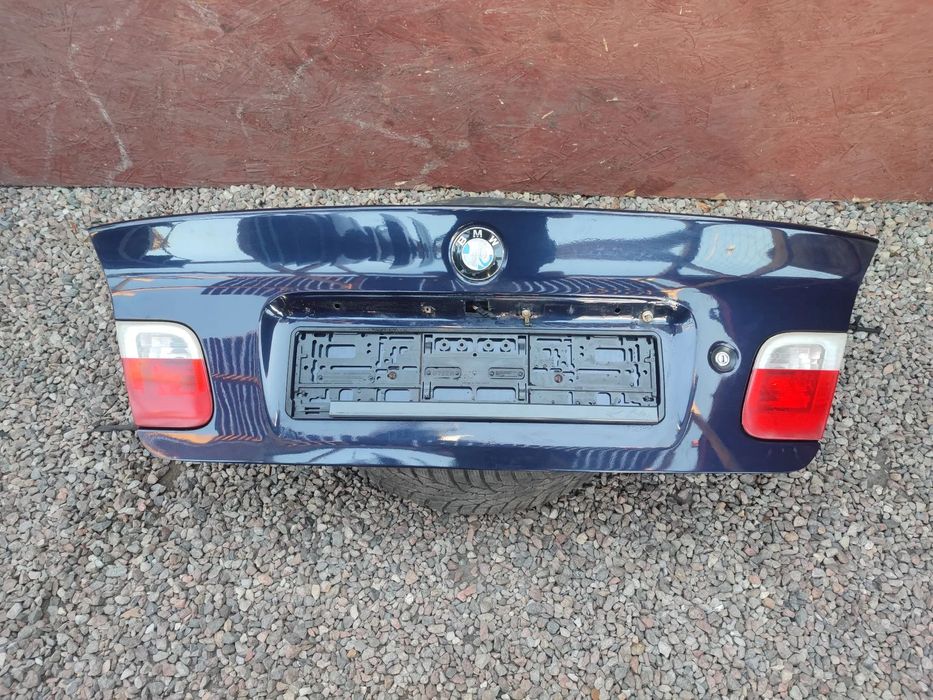 BMW E46 SEDAN ORYGINALNA KLAPA BAGAŻNIKA TYŁ W KOLORZE ORIENTBLAU Metallic 317/5 O NR. 41 62 7 003 314 / 41 62 8 238 462 / 41 62 7 003 314 OEM