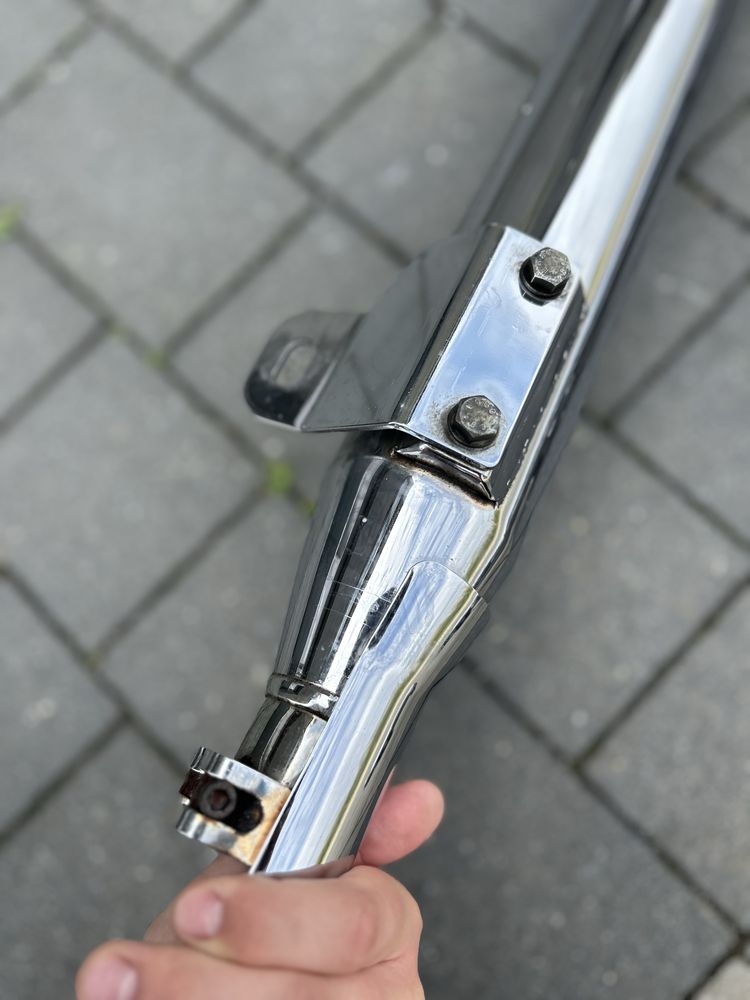 Uklad wydechowy tlumik yamaha xvs 650 drag star silver tail