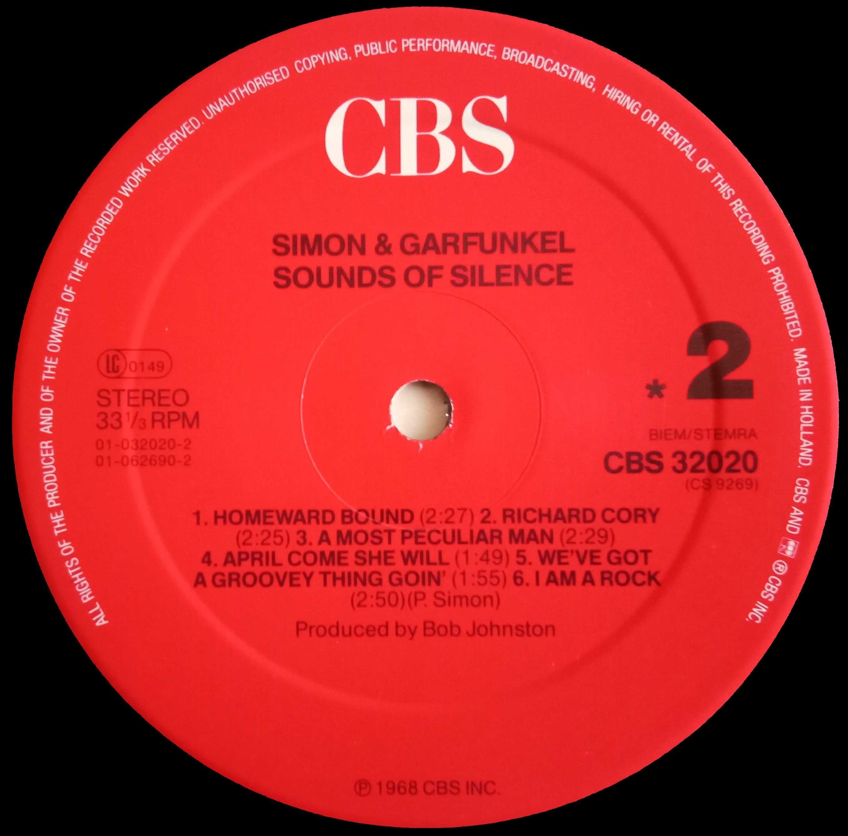 Simon & Garfunkel	- - - - -	Sounds Of Silence	- - - - -	LP