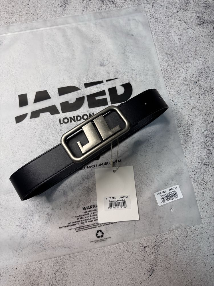 Ремінь Ремень Jaded London Emblem Leather Belt Пояс sk8 y2k opium