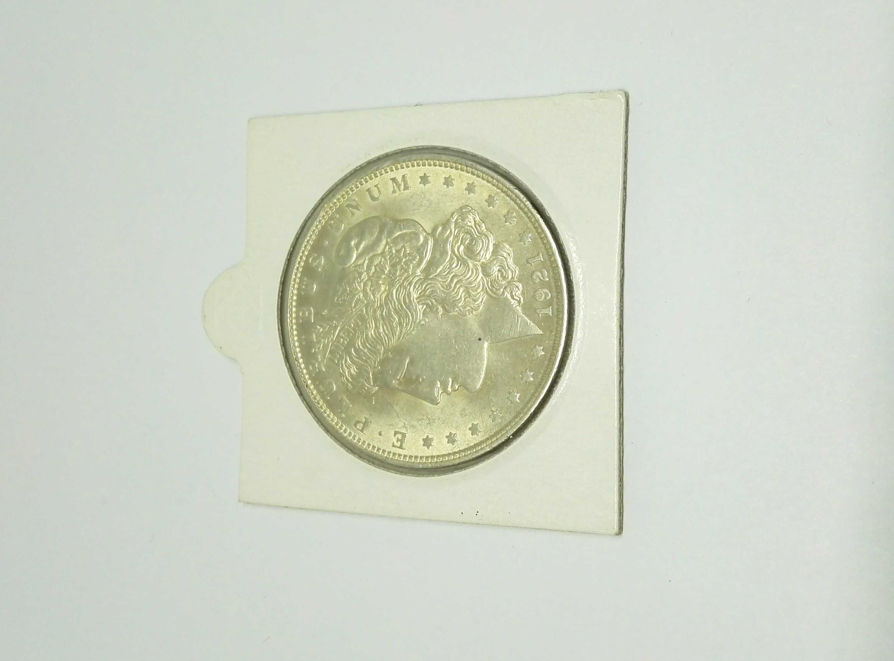 Lombardowski. 1 dolar 1921 Morgan 900 srebrna moneta One Dollar