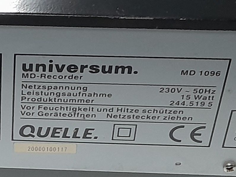 Stereo mini dysk Universum