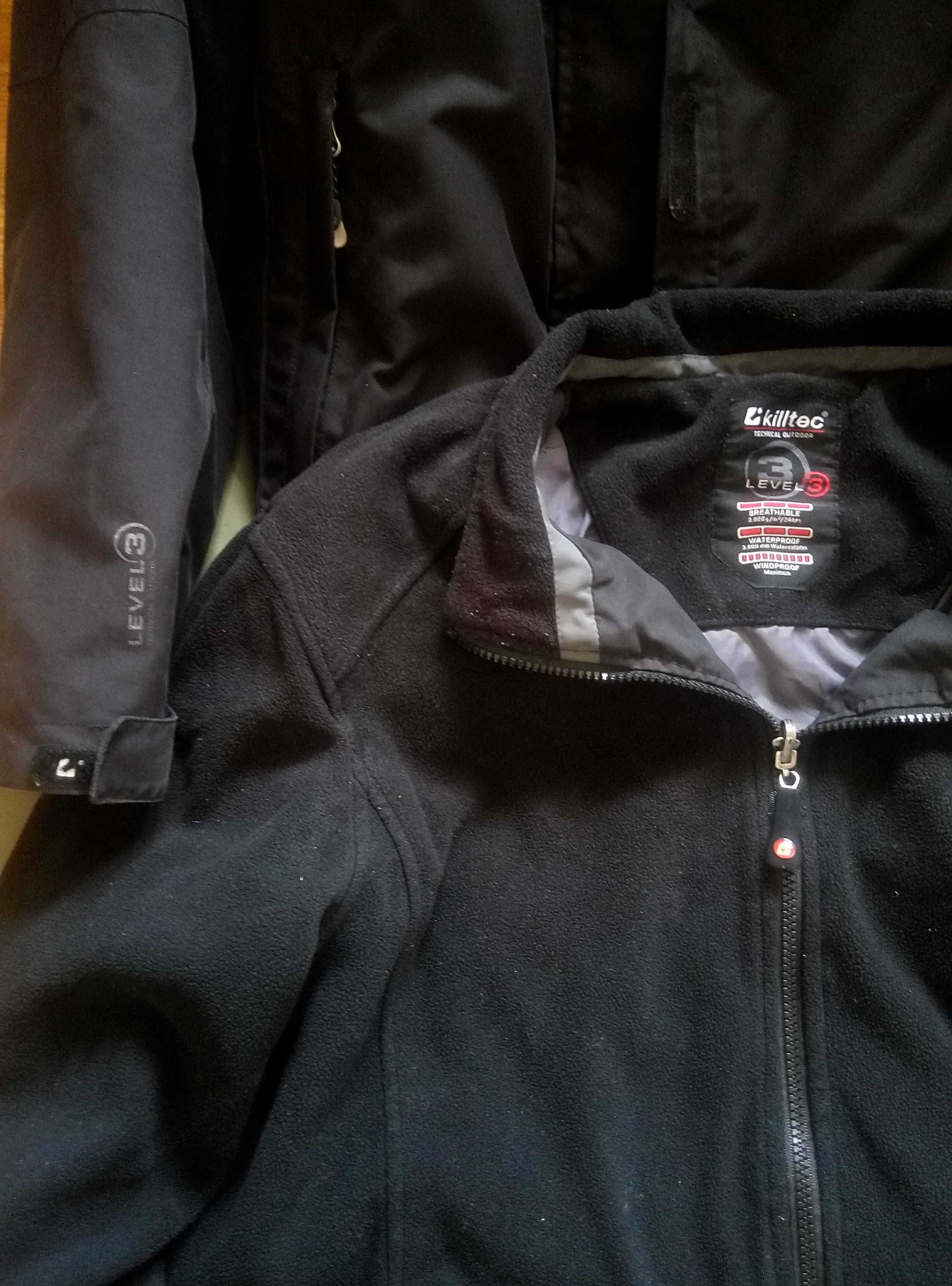 штормовка KILLTEC 2in1 з флісовою підкладкою куртка мембранна LEVEL3 M