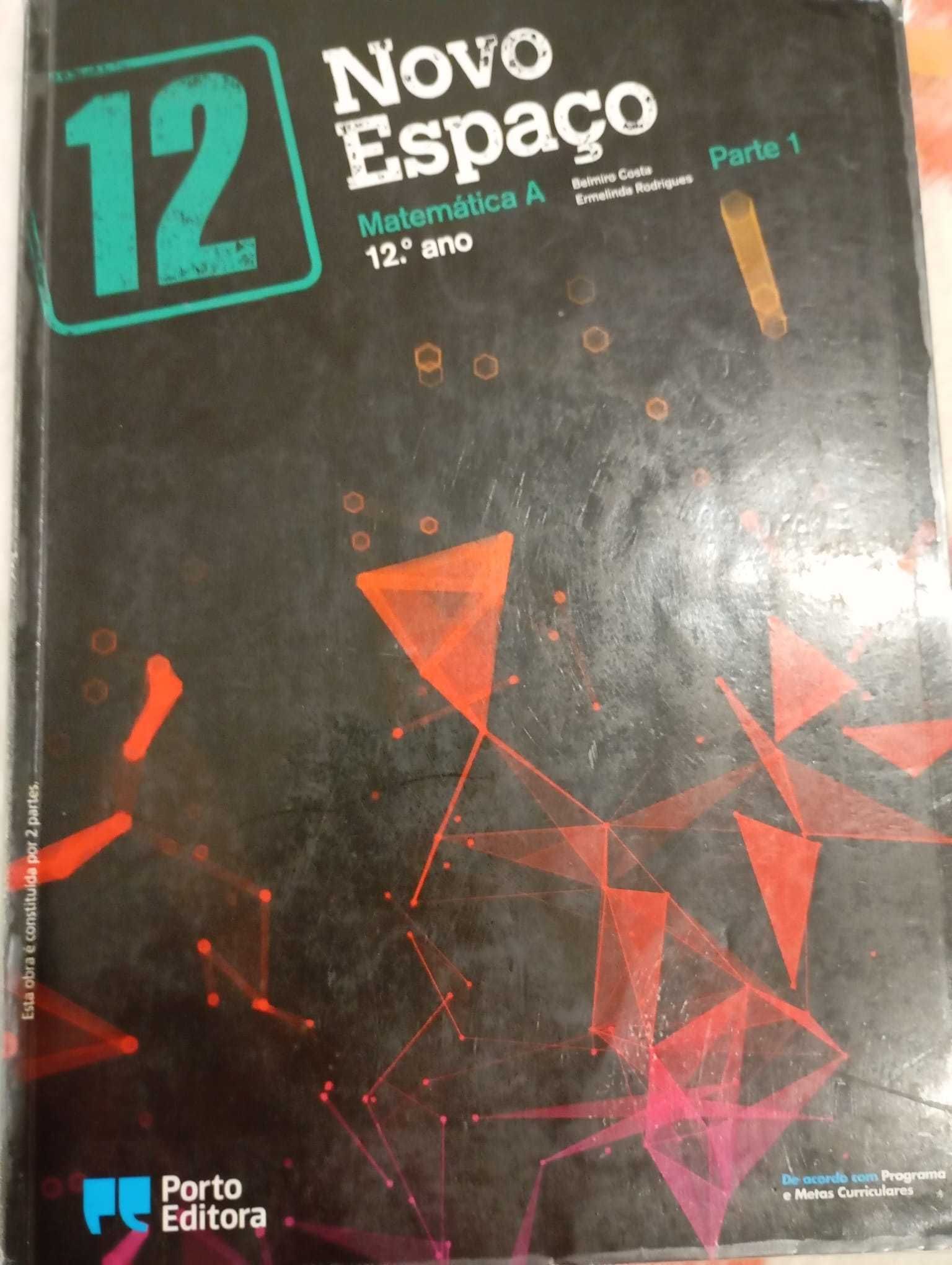Novo Espaço - Matemática A - 12.º Ano. Parte 1 e 2