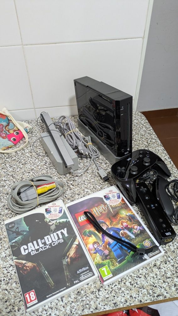 Nintendo wii com disco rígido de 750gb