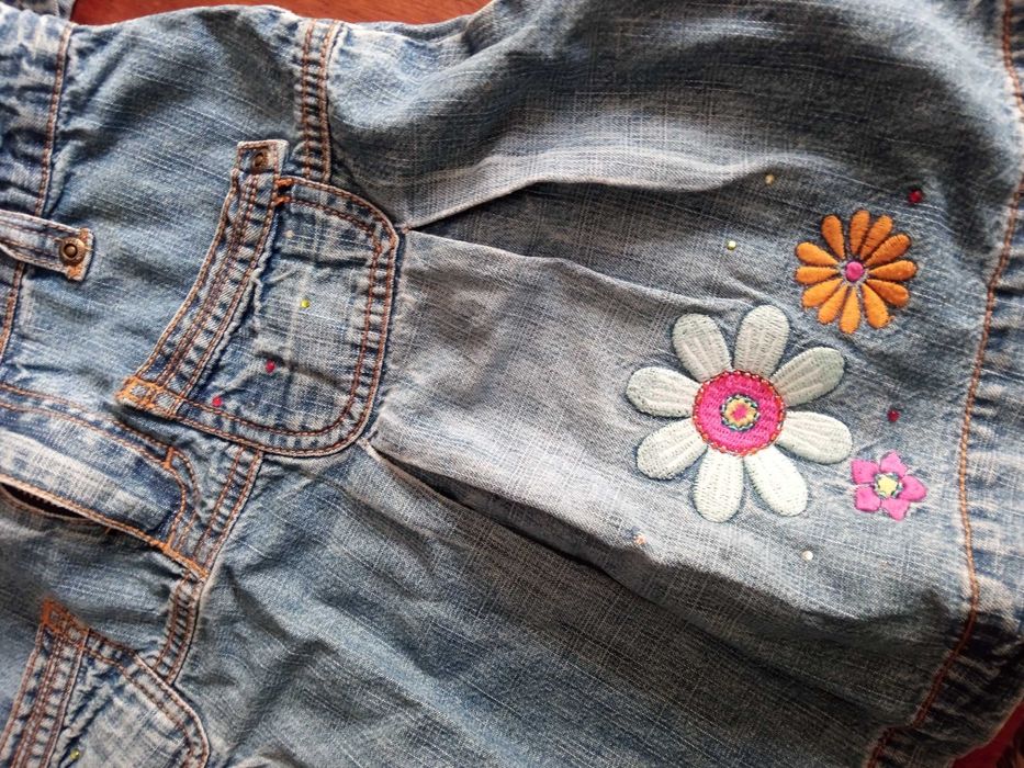 Kurteczka jeans spódniczka 122