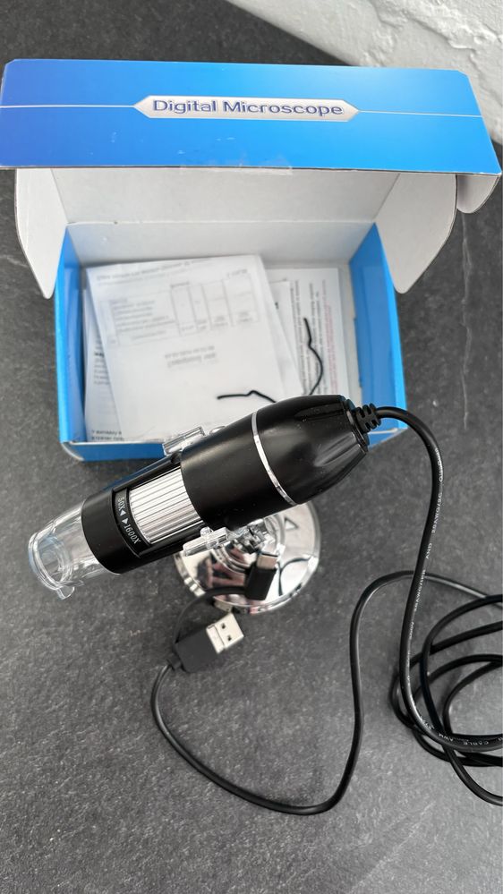 Цифровий електронний мікроскоп 3в1 1600Х з підсвічуванням