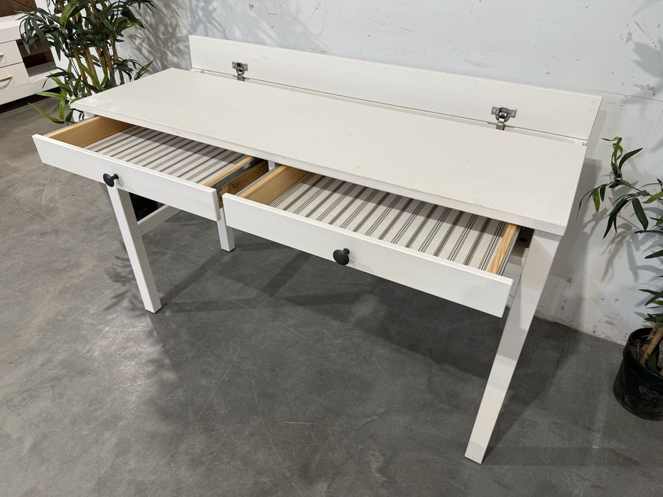 Ładne białe biurko Ikea Hemnes sosna super stan dowóz wysyłka