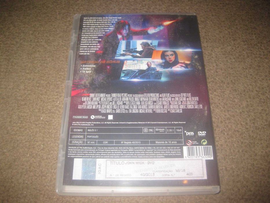 DVD "John Wick" com Keanu Reeves