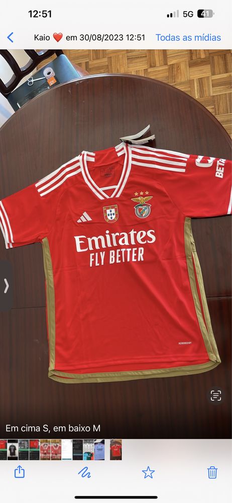 Do S ao XXL benfica