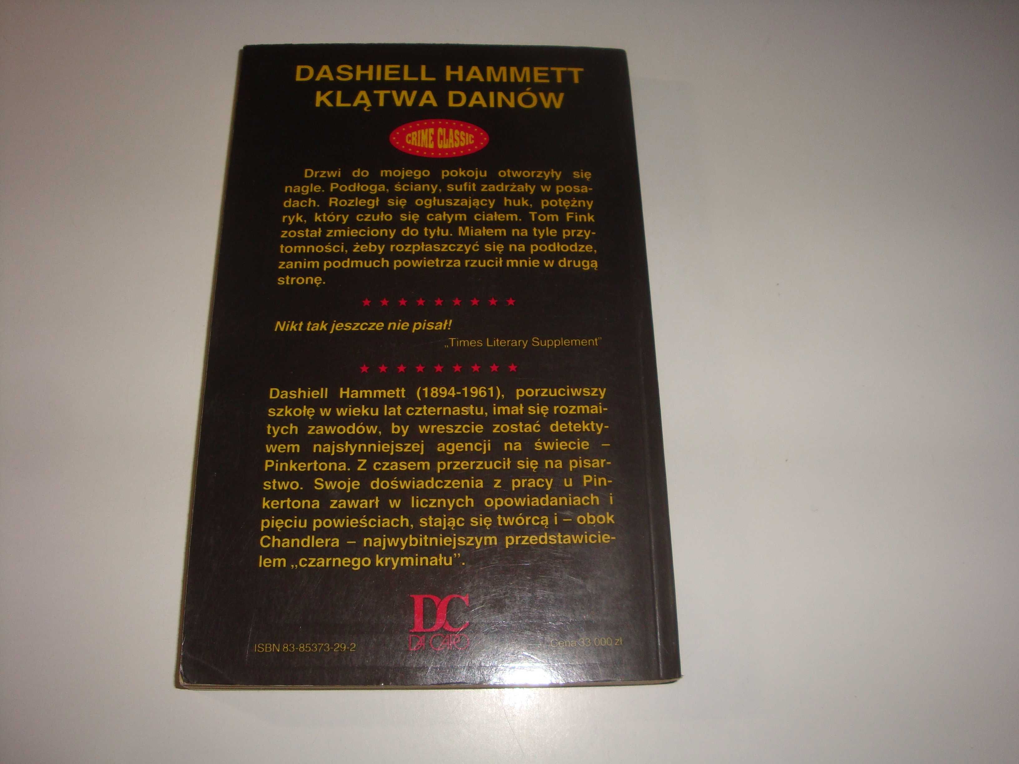 Klątwa Dainów Dashiell Hammett
