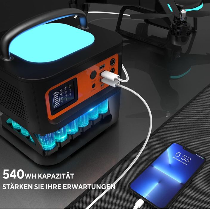 В НАЯВНОСТІ! Зарядна станція Tig Fox T500 540Wh 150000mAh.