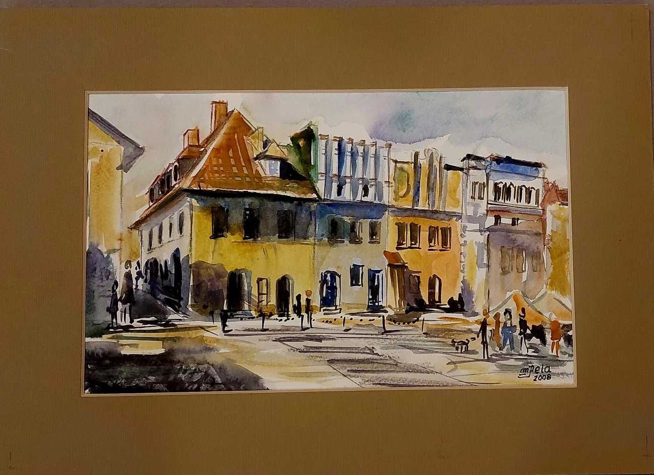 Kazimierz Dolny - technika akwarela wym 33x21.