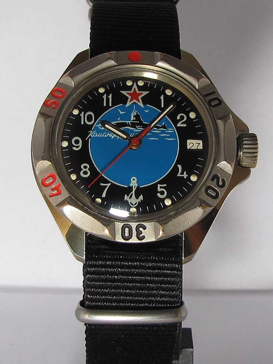 Часы милитари ВОСТОК Командирские Подводная лодка оригинал механика