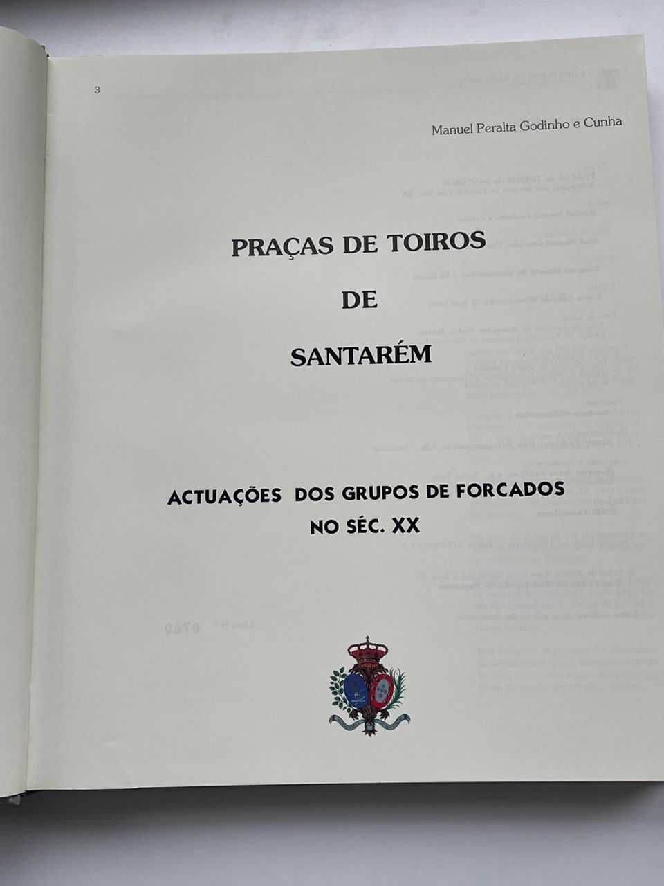 Livro «Praças de Toiros de Santarém'