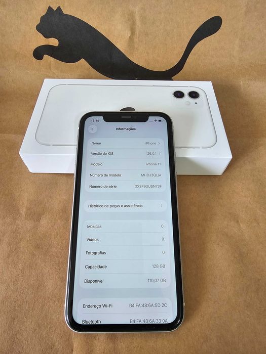 Iphone 11 128Gb. 74% Bateria.  Excelente. Lei descrição