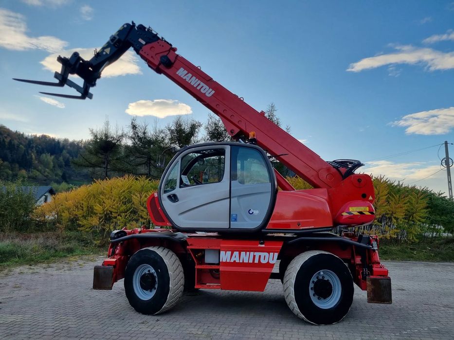 Manitou MRT2150 PRIVILEGE Ładowarka teleskopowa ROTO 21m udzwig 5ton jak Nowa z Norwegii 5900mtg  2013rok  Obrót pełny Zero luzów wycieków zadbana z Fermy Norweskiej  Serwisowana w Dekra  Sztywna maszyna każdy detak działa Perfekcyjnie!