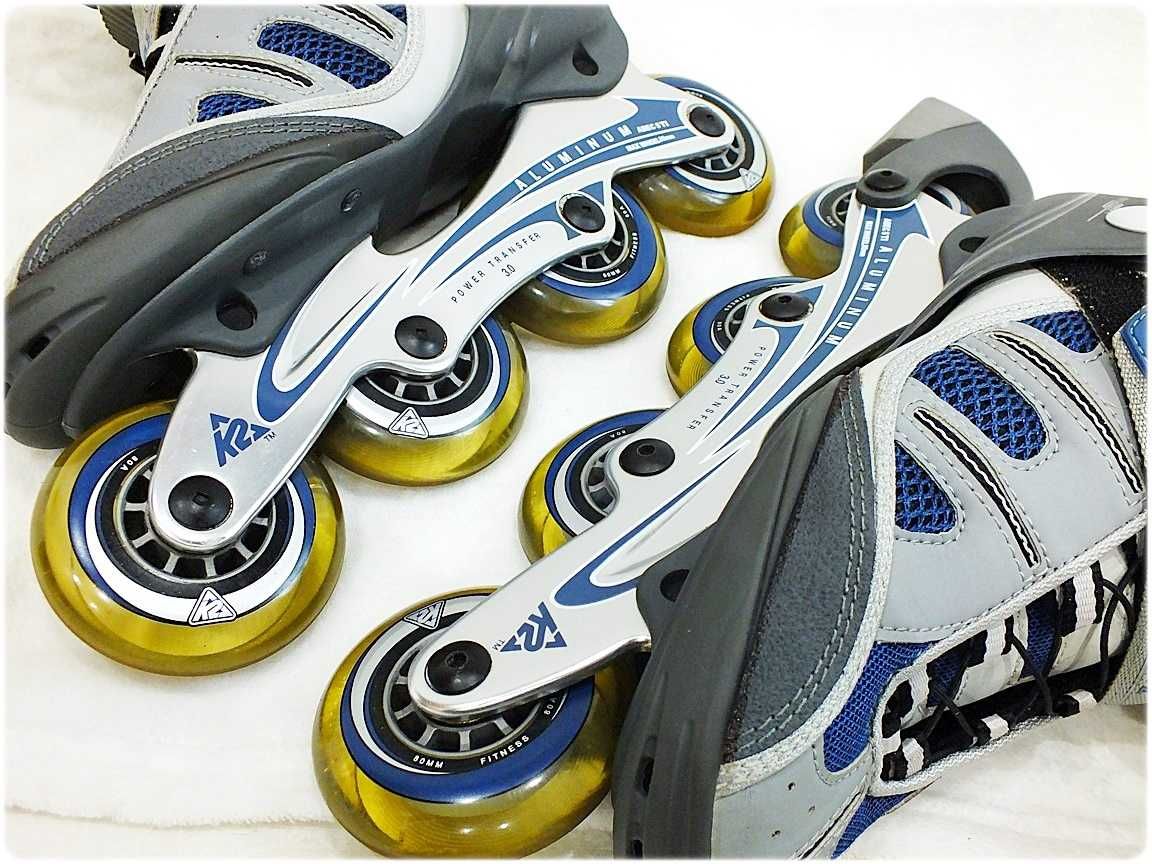 Rolki K2 UNLIMITED Ti II-W r 39,5 + Ochraniacze na kolana Jak NOWE !!