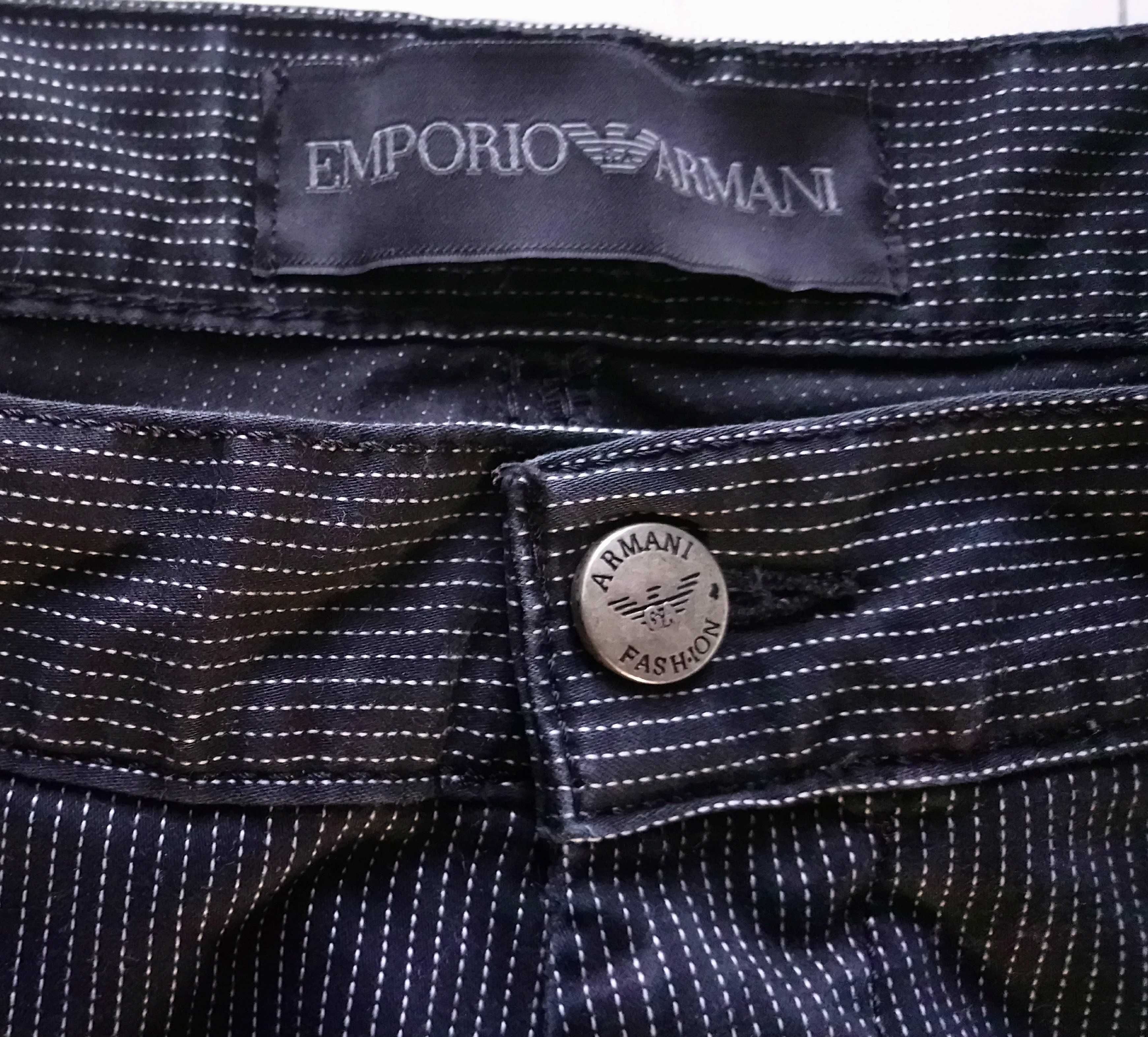 Męskie spodnie jeansowe EMPORIO ARMANI rozmiar M L W30 czarne unikat