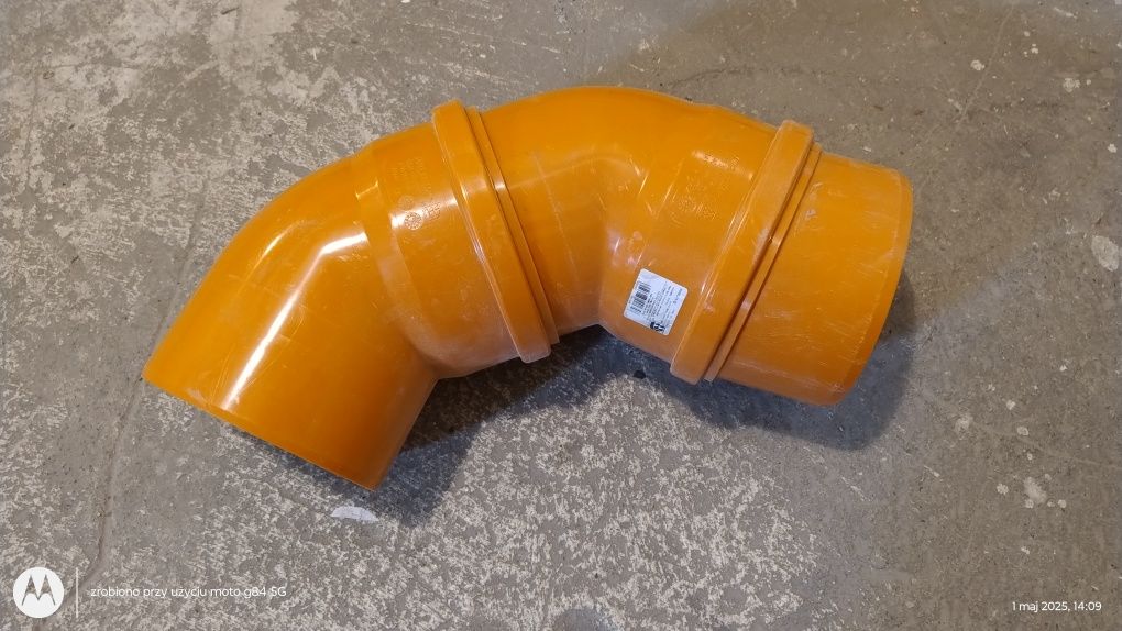 kolano kanalizacyjne 160mm 3 elementy