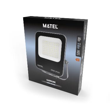 Projetor Led Matel SAMSUNG LED IP65 50W Luz Branco Frio