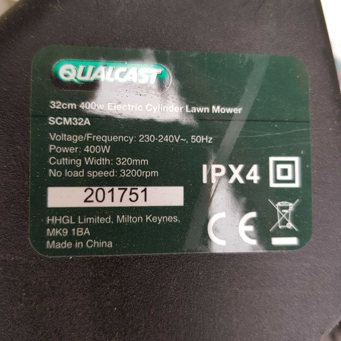 Kosiarka elektryczna cylindryczna QUALCAST SCM32A 400W 32cm
