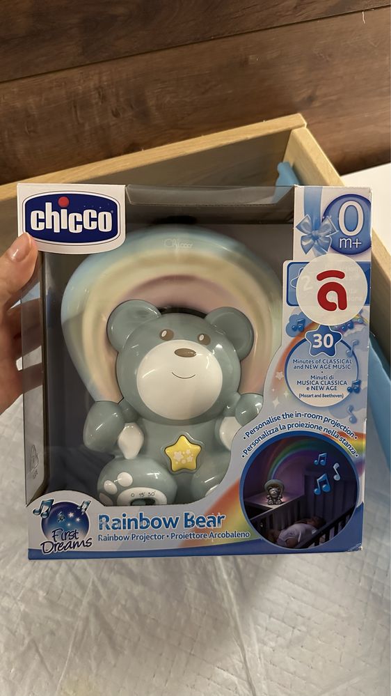 Іграшка-проектор Chicco "Ведмежа під веселкою" нічник