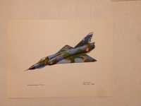 Gravura avião Dassault - Breguet Mirage III-E
