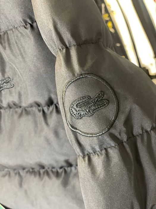РАСПРОДАЖА -60% Чоловіча зимова куртка Lacoste чорний пуховик S M розм