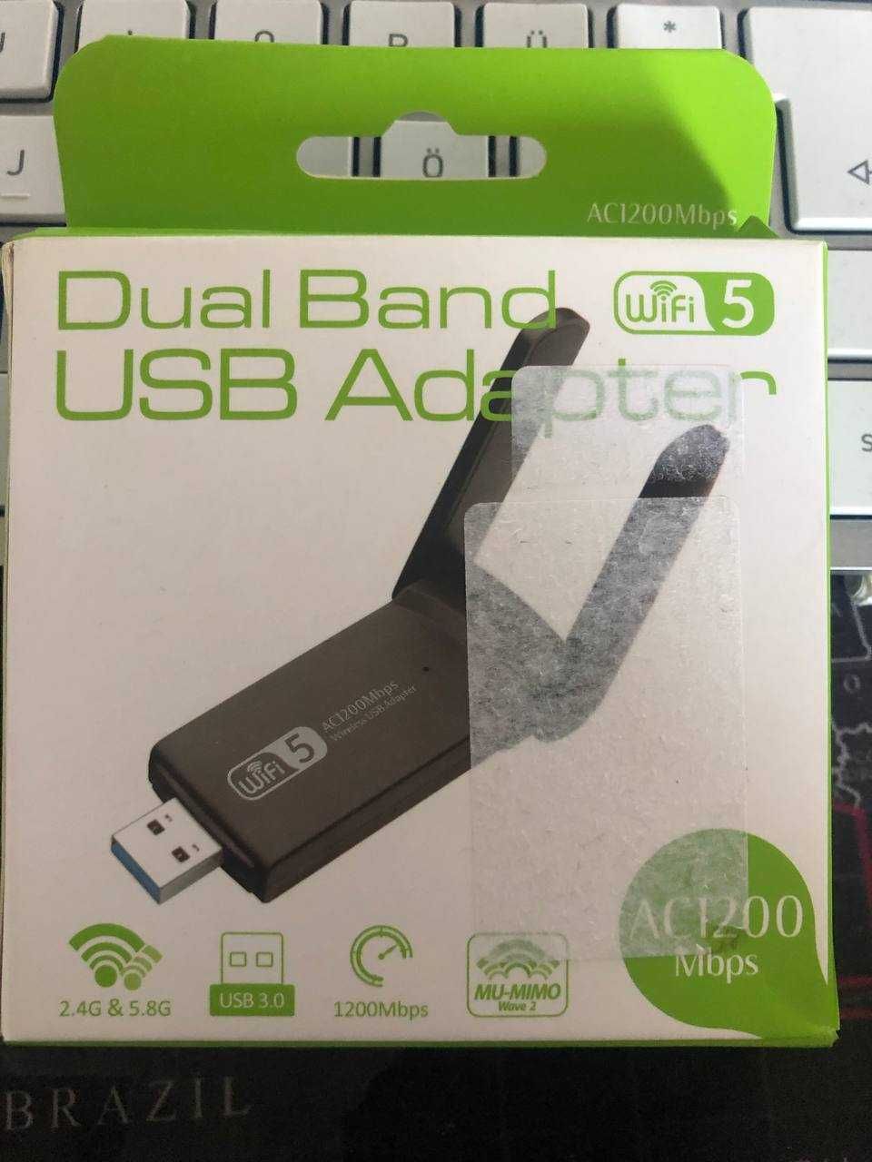 Wi-Fi адаптер Tenda  / USB Adapter / 1200 Mbps  / 2.4G  / 5.8G