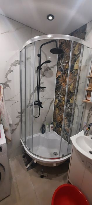 Prysznic kabina + brodzik 80x80