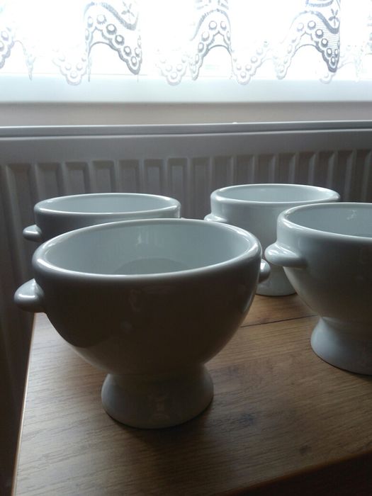 Bulionówka bulionowki białe miseczki porcelana do kuchni azjatyckiej