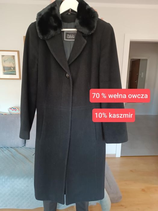 Płaszcz Pabia 70% wełna owcza 10% kaszmir