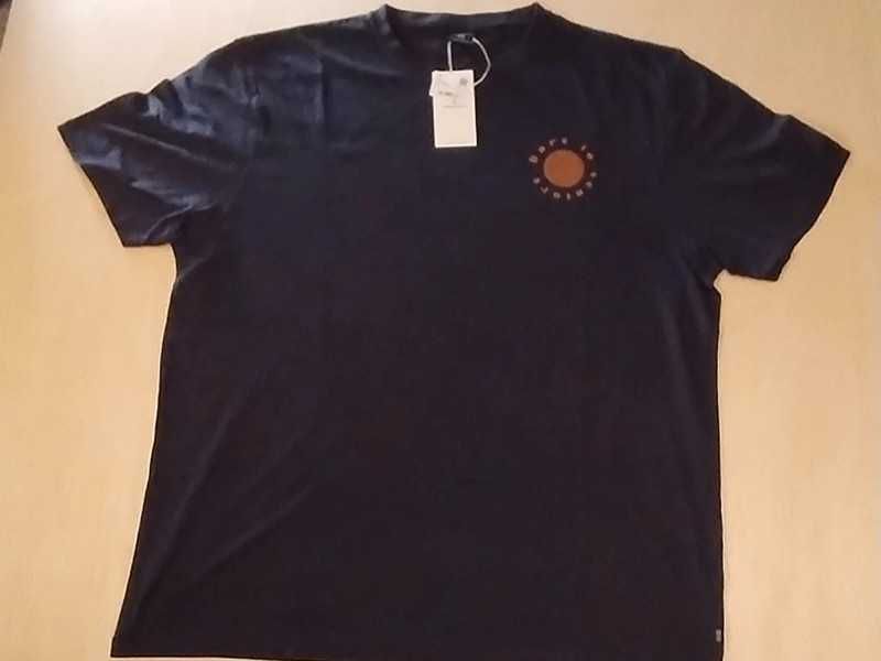 T-shirt azul marinho XXXL Springfield com estampa "Dare to venture"