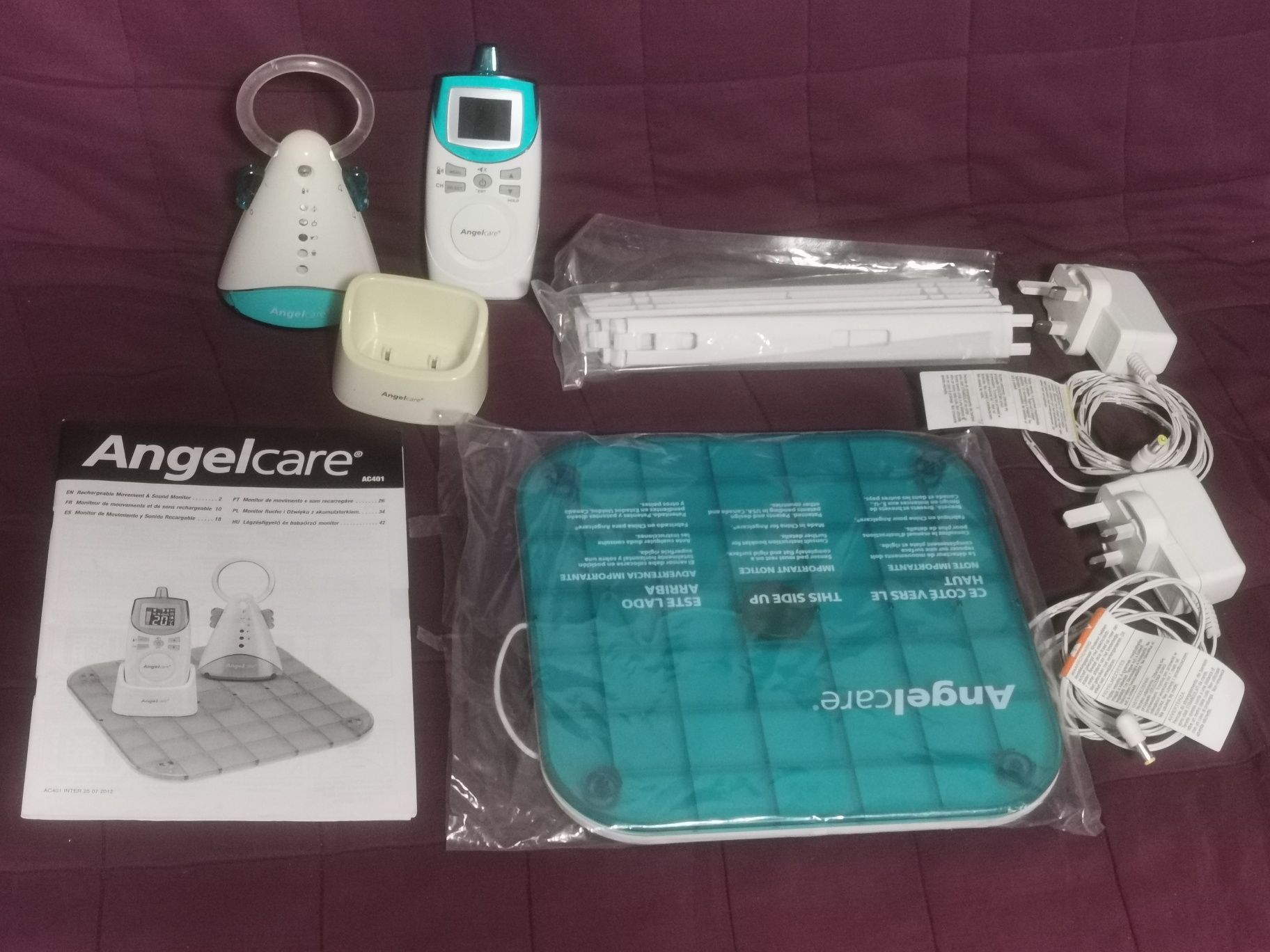 Angelcare Monitor ruchu i dźwięku z akumulatorem