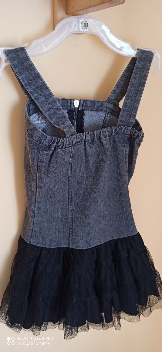Dadak Sukienka jeans  134 i 146