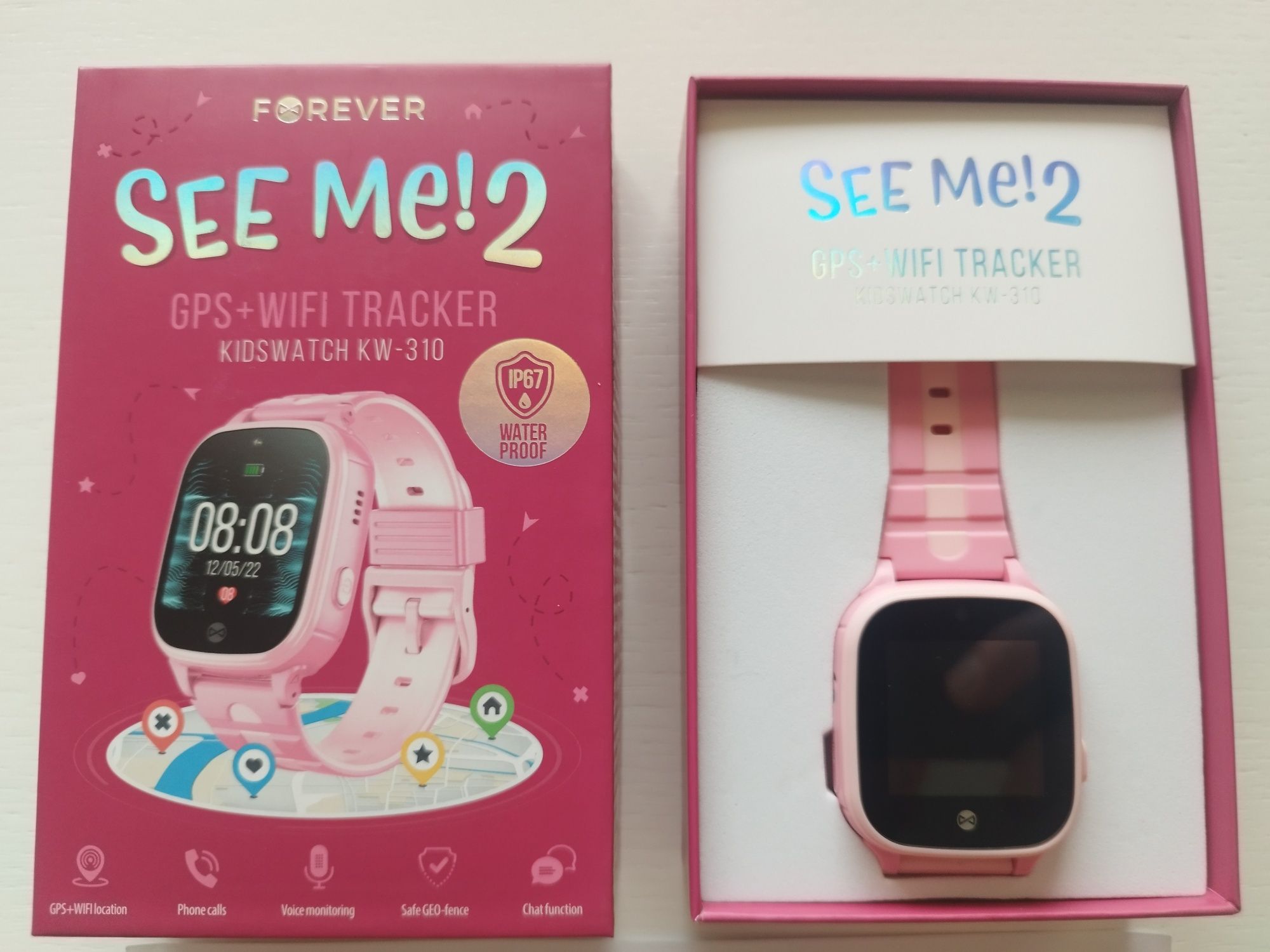 Smartwatch Forever See Me! 2 KW-310 IP67 Kidswatch Gwarancja Fabryczna