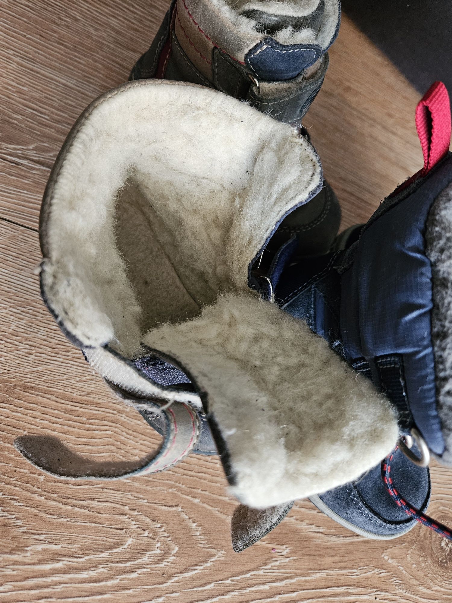 Buty zimowe kozaki Timberland skóra welna noster mido 23 14.5cm