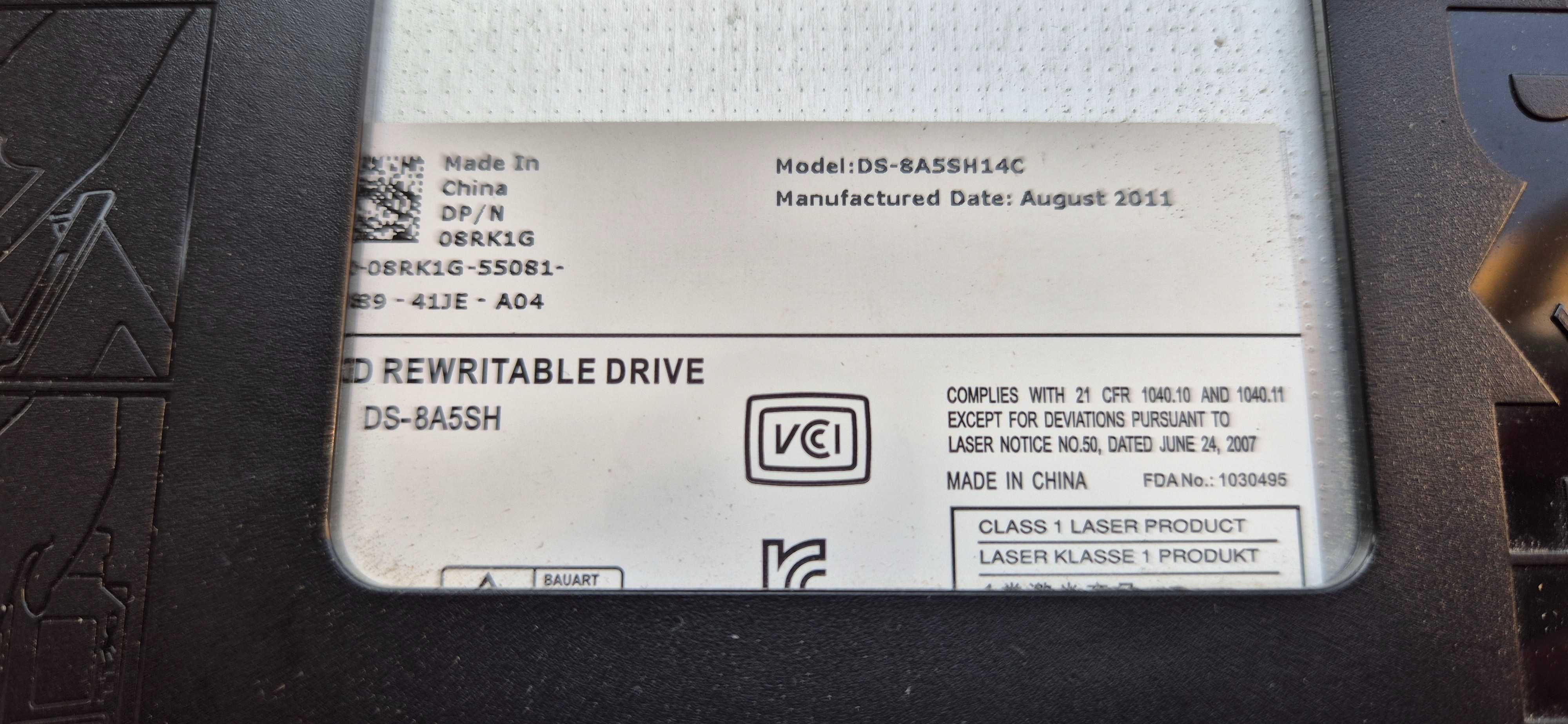 napęd DVDRW DVD RW dell 790 DS-8A5SH14C
