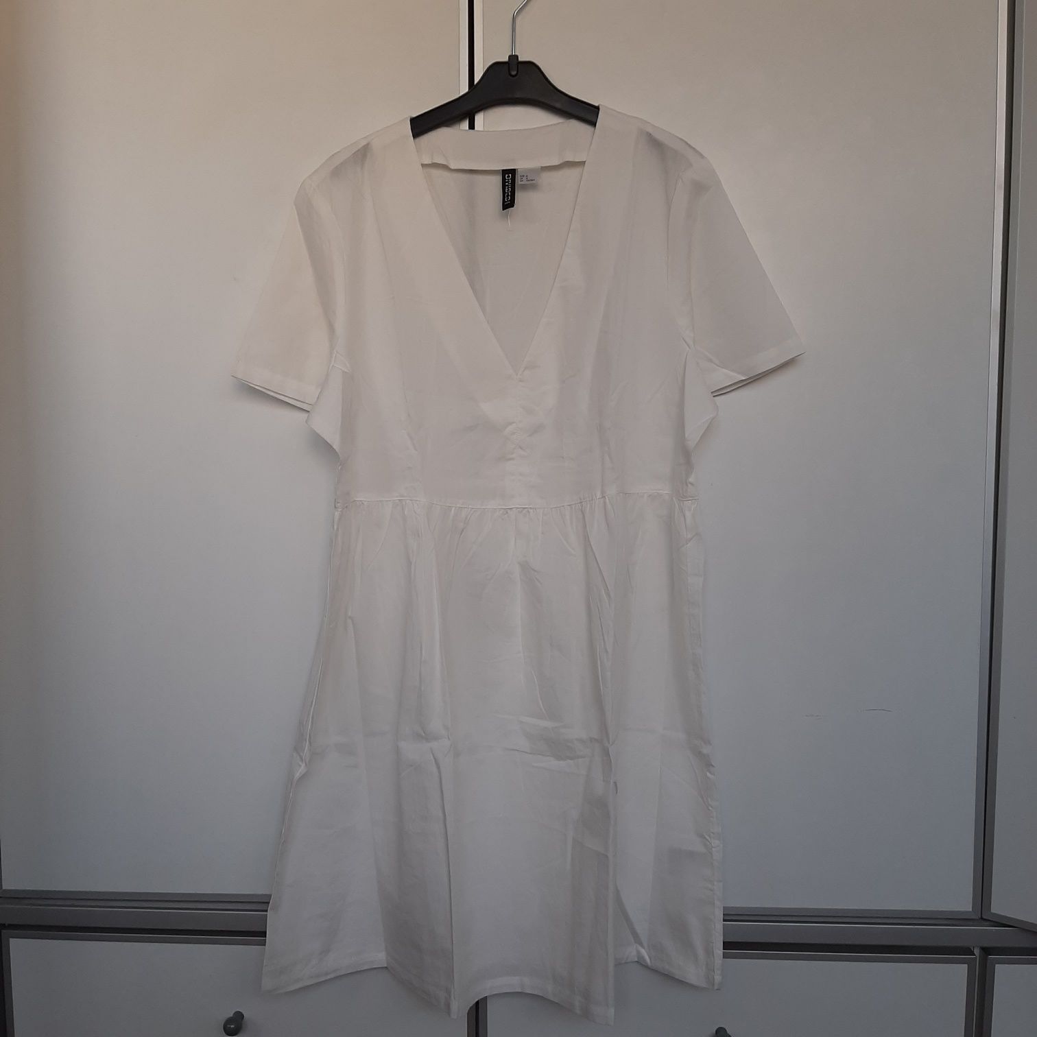 H&M Nowa biała sukienka M