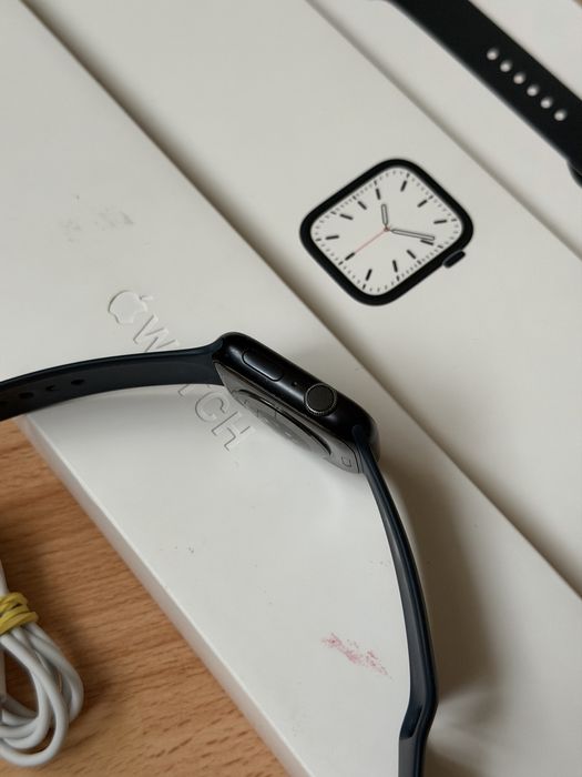 Apple Watch Series 7 45 mm Midnight / Полный Комплект